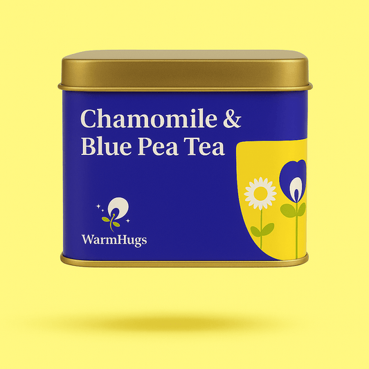 Chamomile Blue Tea – Calming Herbal Tisane Blend for Sleep | WarmHugs - WarmHugs