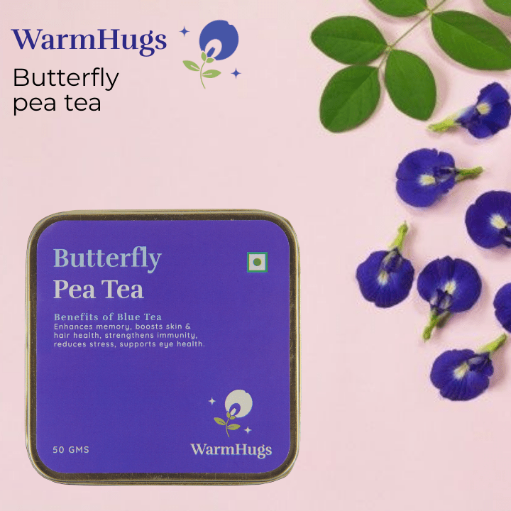 Butterfly Pea Blue Tea – Pure Flower Herbal Tisane Tea | WarmHugs - WarmHugs