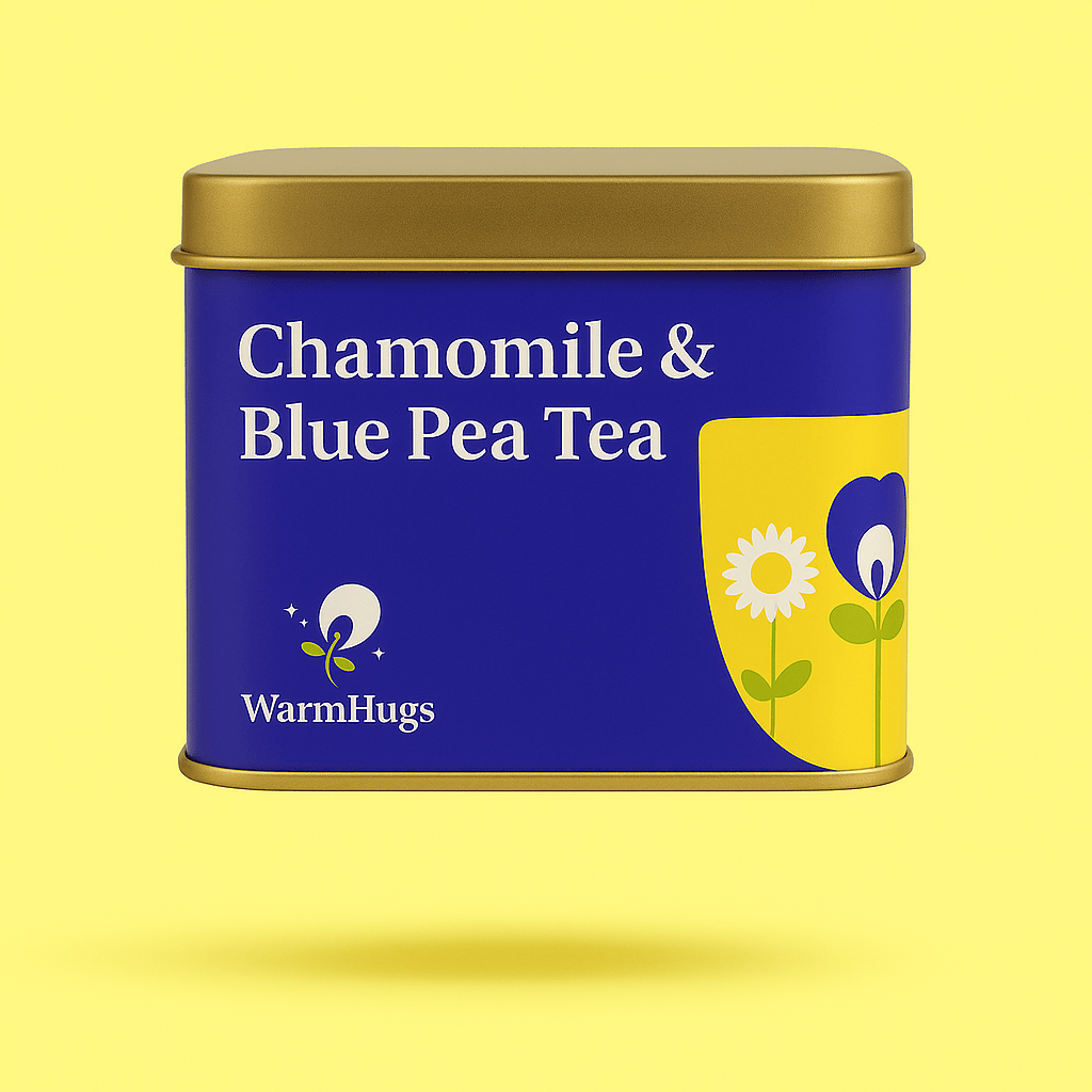 Chamomile Blue Tea – Calming Herbal Tisane Blend for Sleep | WarmHugs - WarmHugs