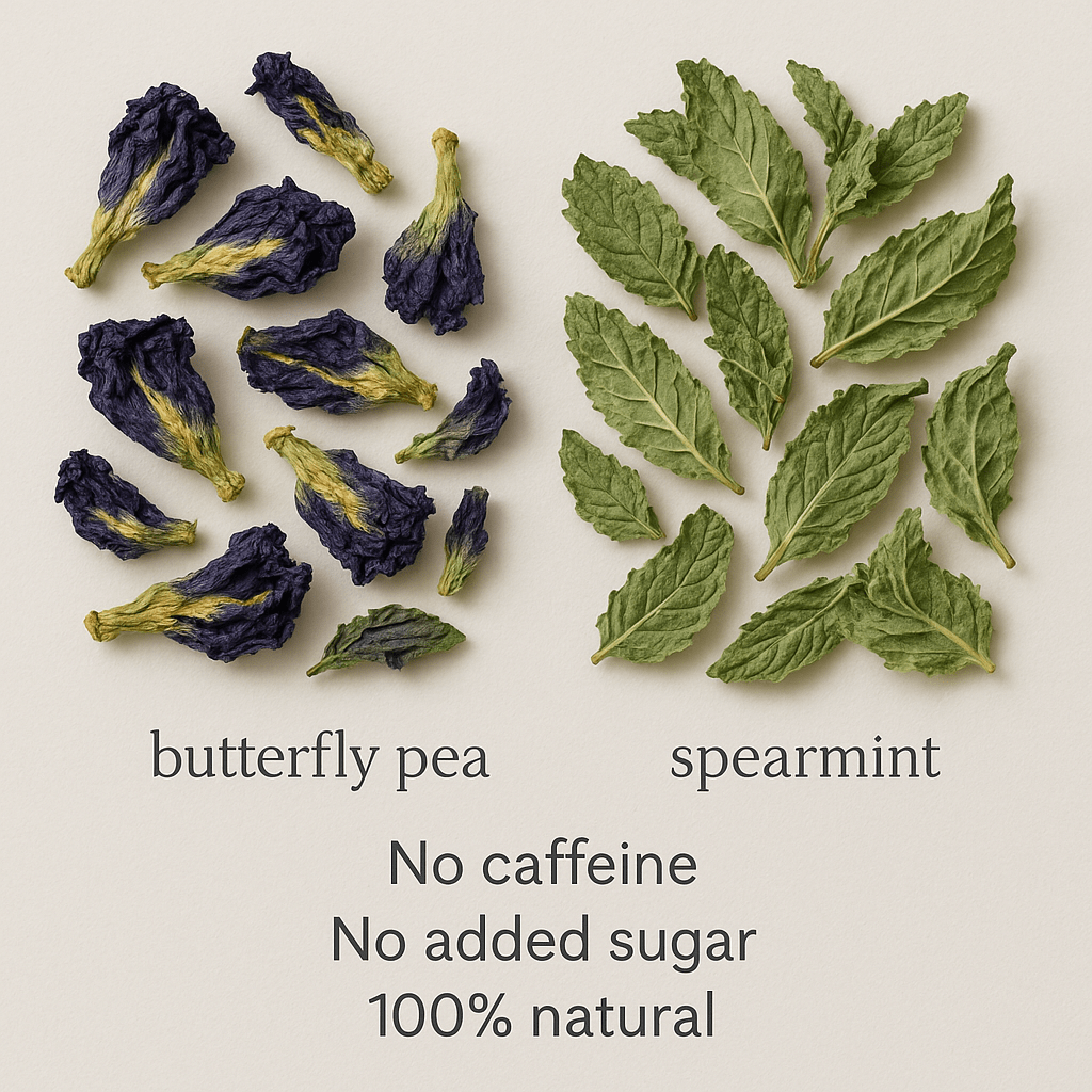 Spearmint Blue Tea – Refreshing Detox Herbal Blend | WarmHugs - WarmHugs